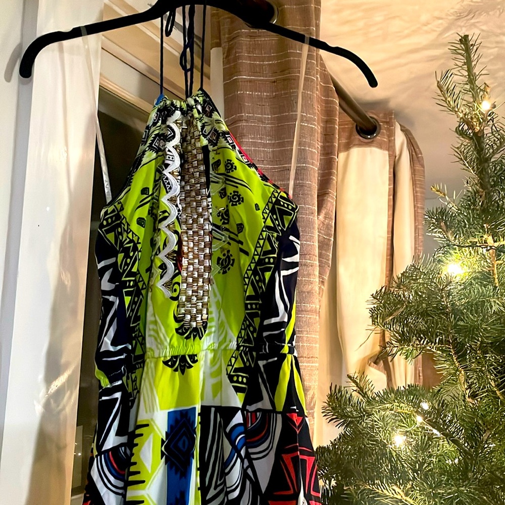 NWT Fun Colored Francesca’s Maxi Dress